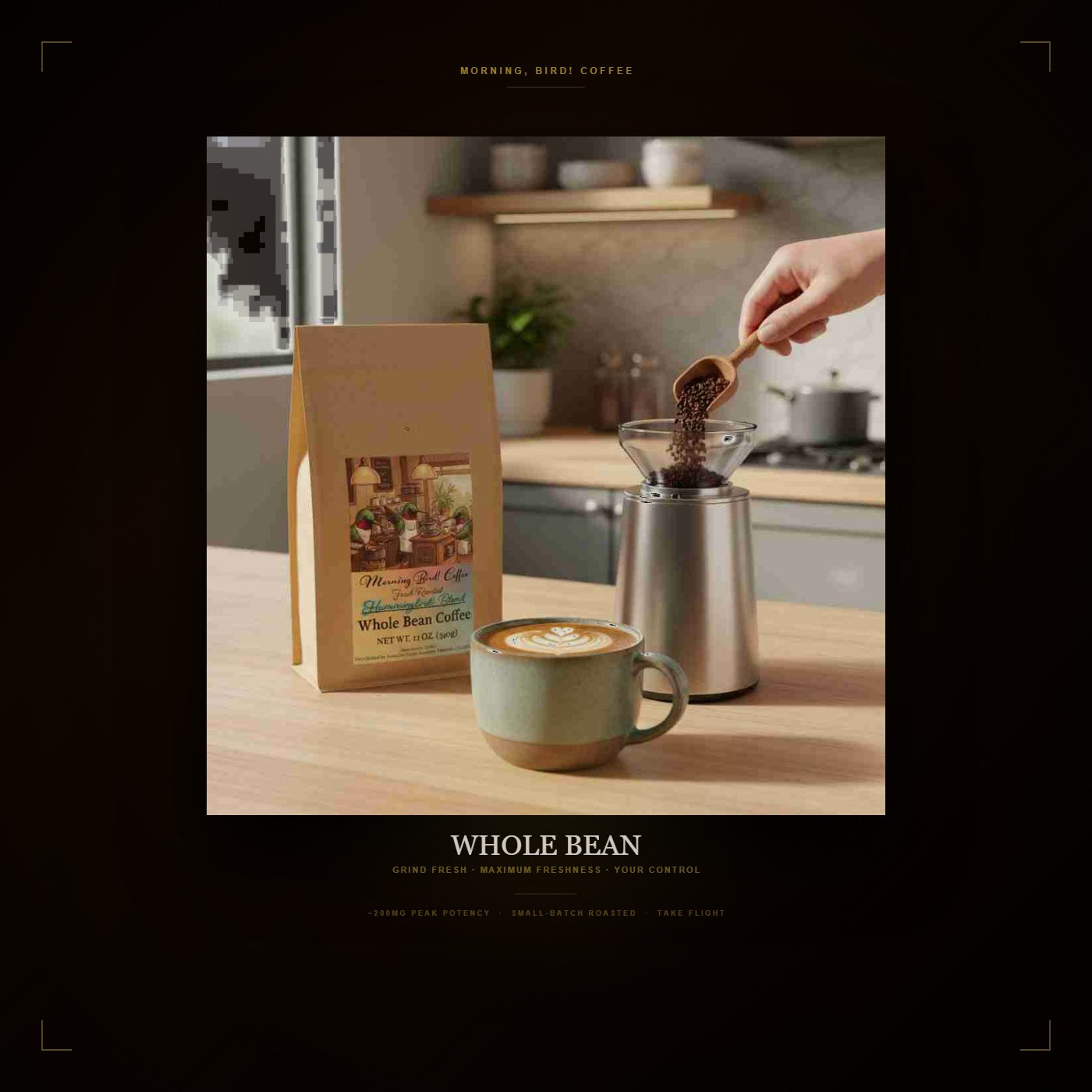 Hummingbird! Blend - High-Caffeine Coffee - Whole Bean